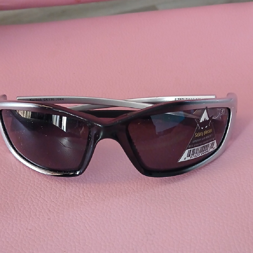 Edge Safety Glasses with Silver and Black Frame